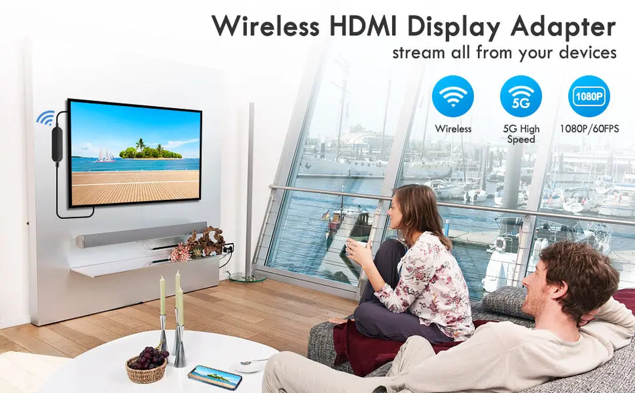 Ishare HDMI Wireless Adapter for Ios, Stream to Display
